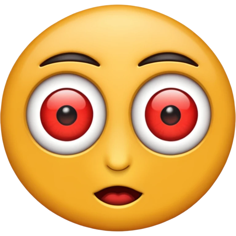 Genera un emoji de ojos rojos para copiar emoji