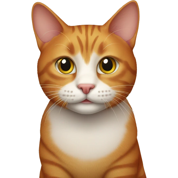 Ginger cat no white  emoji
