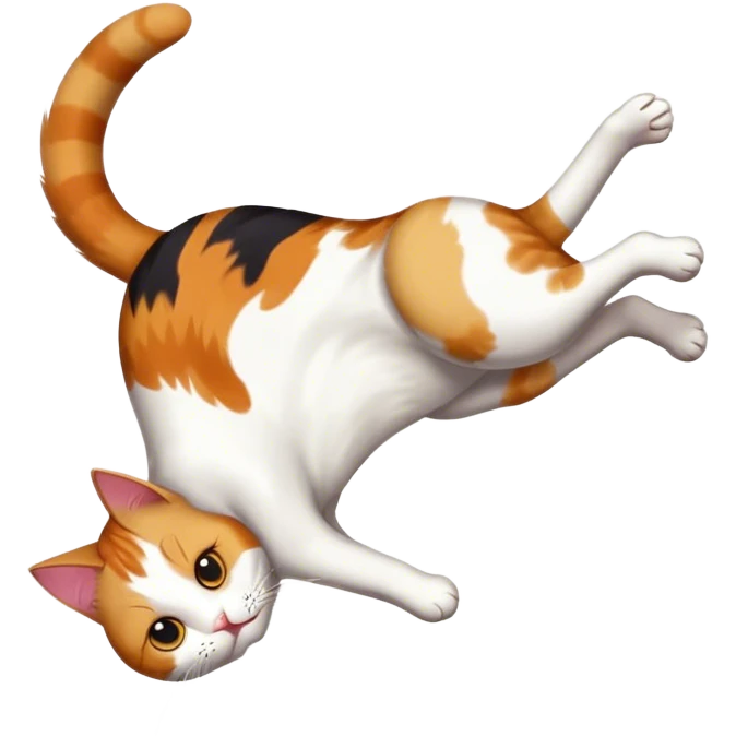 Backflip cat emoji