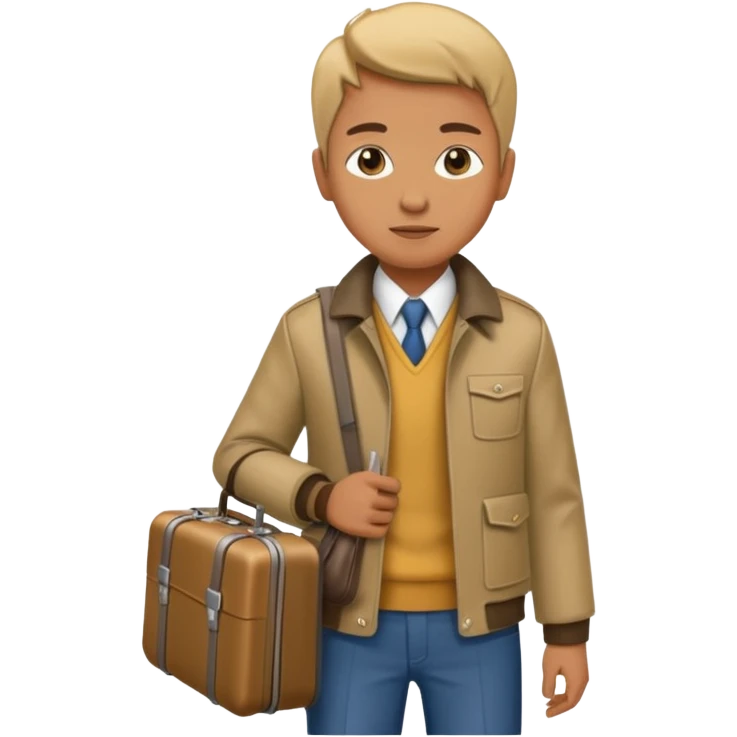 Rider with suitcase,Metro Riders, inside metro train, no transparent, with background,full image , negative transparent, positive background. emoji