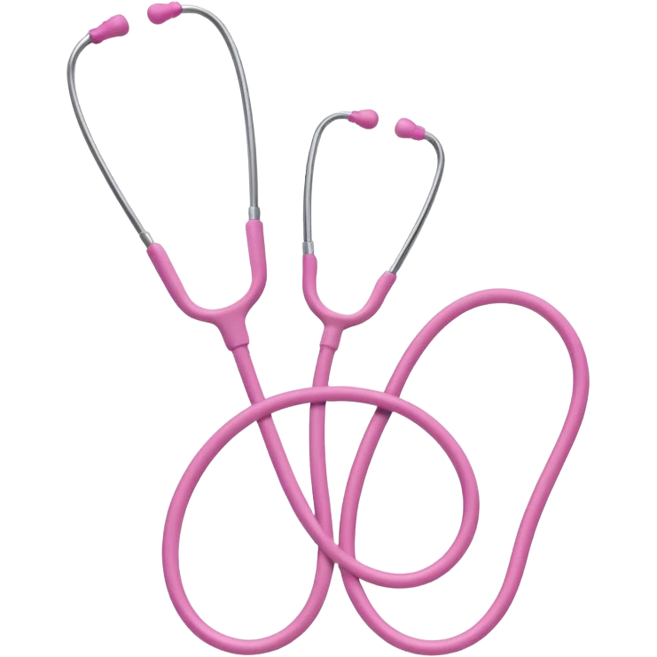 Pink stethoscope emoji
