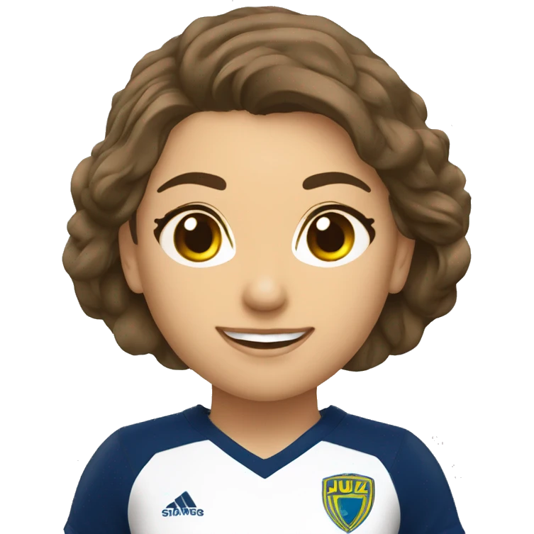 Mulher morena com uniforme juiz futsal  emoji