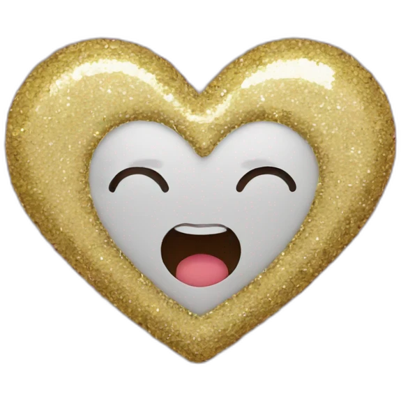 heart with sequins emoji