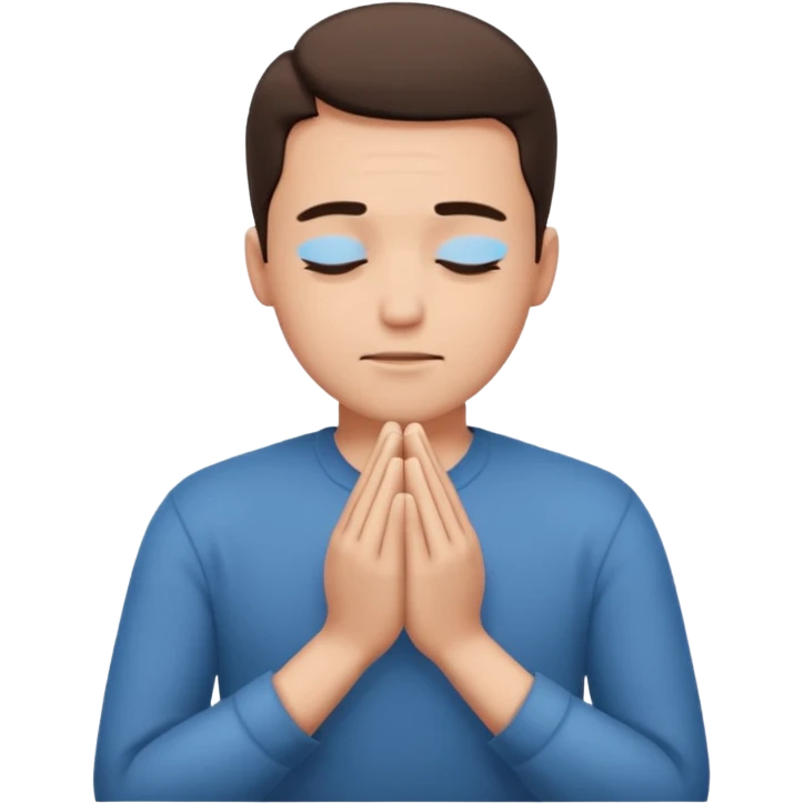 a man praying emoji