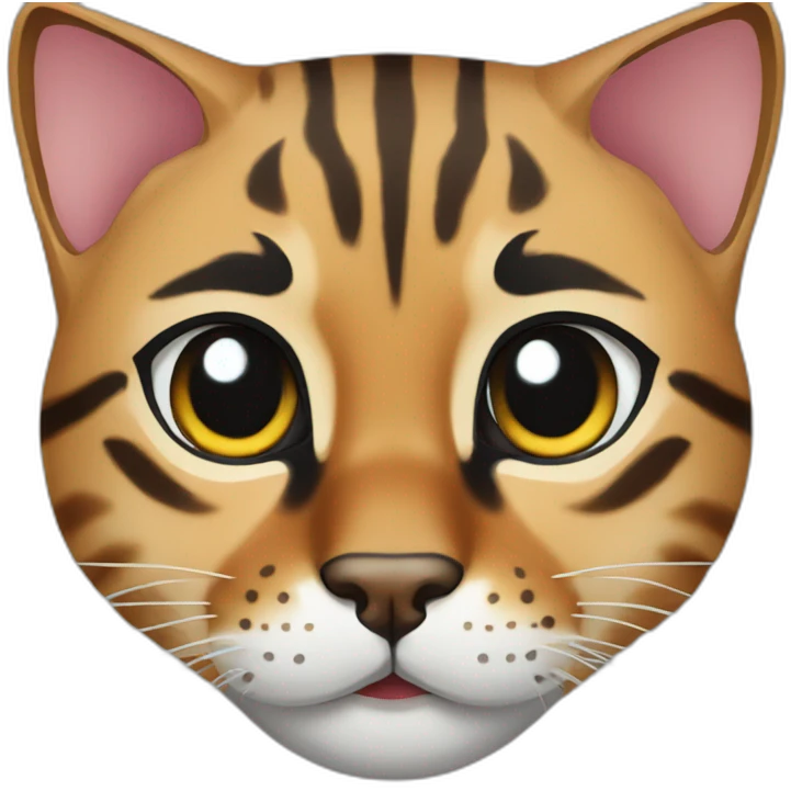 bengal Cat head reality emoji
