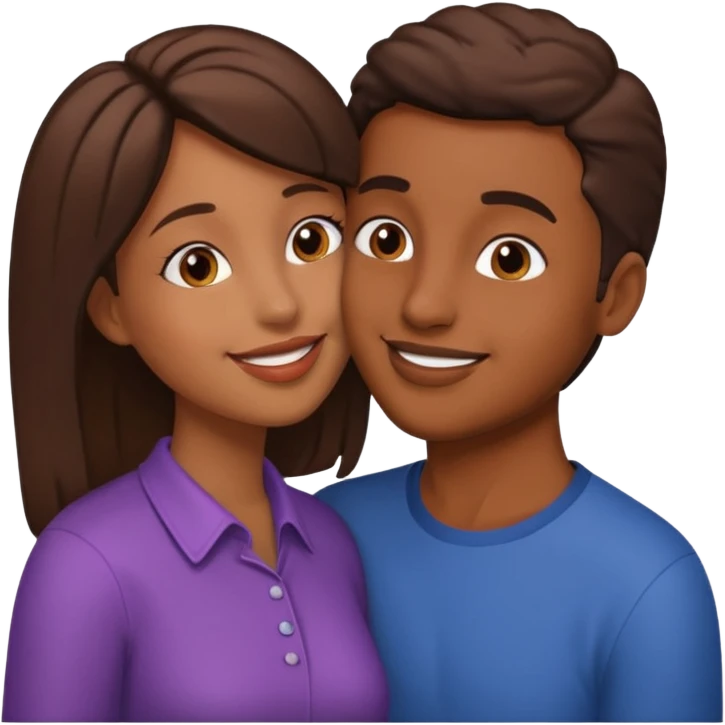 👩🏽emoji 🧑🏽 bunu öpüyor emoji