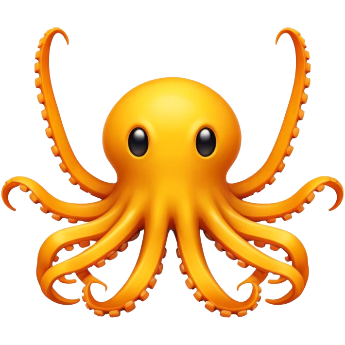octobot, yellow-orange emoji
