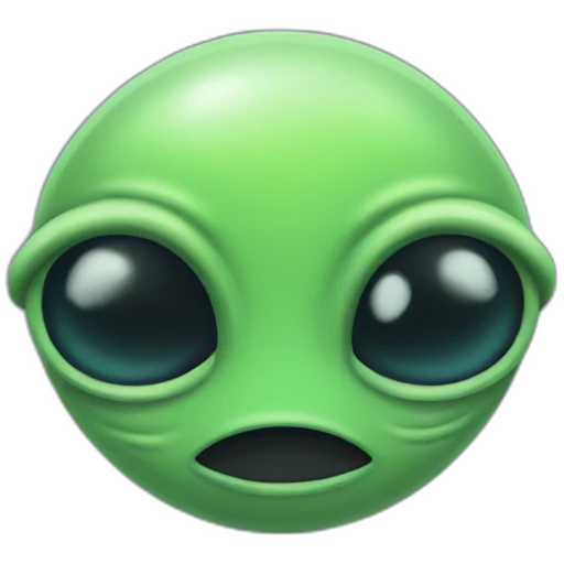 An alien planet emoji