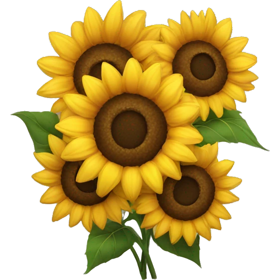 sunflower bouquet  emoji