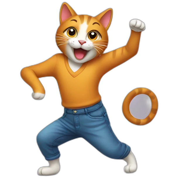 dancing cat emoji