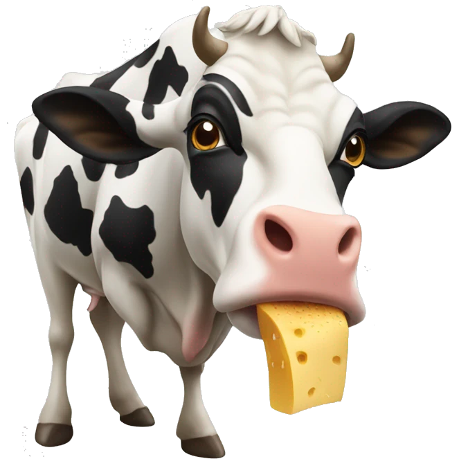cow eating emoji