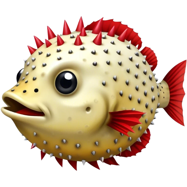 Arizona Cardinals PufferFish with Spikes emoji