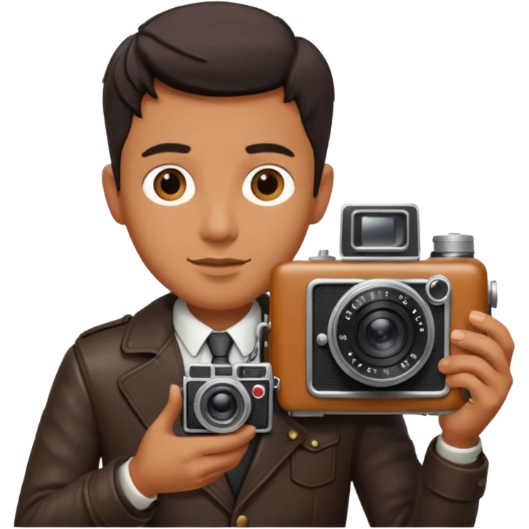 man hold film Camera emoji