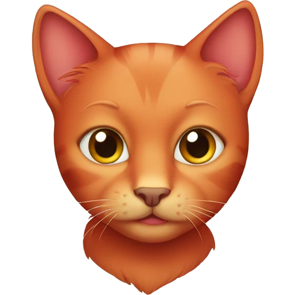 red kitty emoji