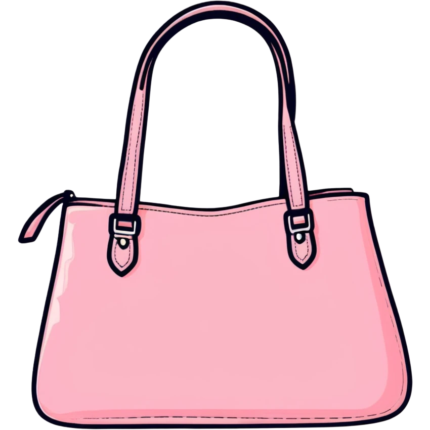 pink designer purse emoji