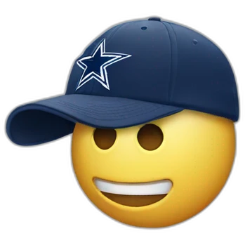 dallas cowboys ballcap emoji