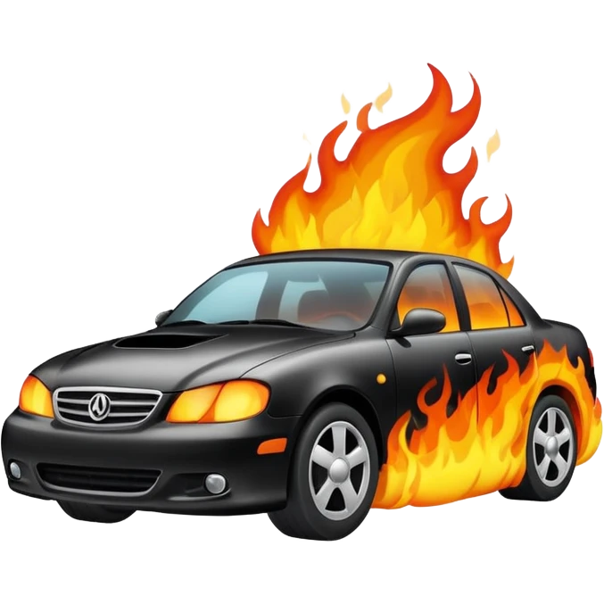 Car fire emoji