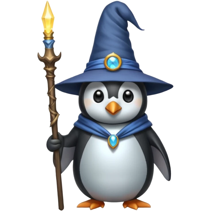 Penguin Wizard emoji