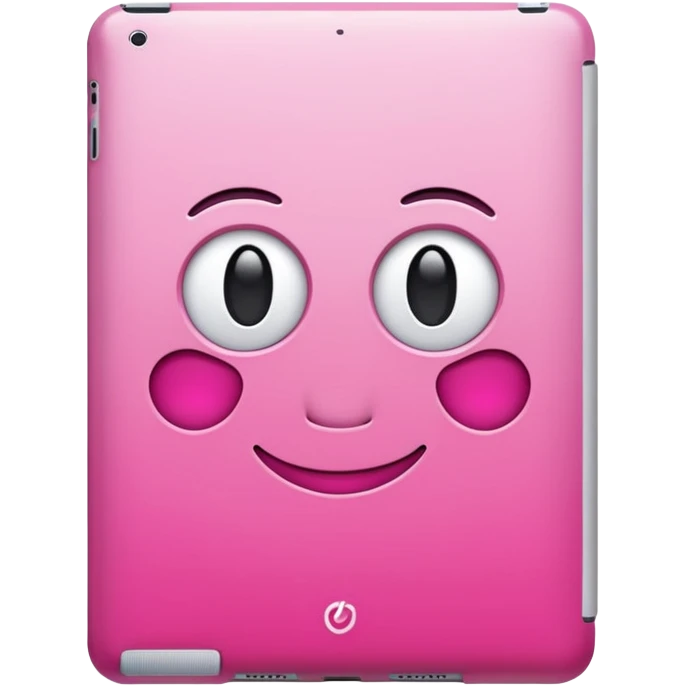 Pink ipad emoji