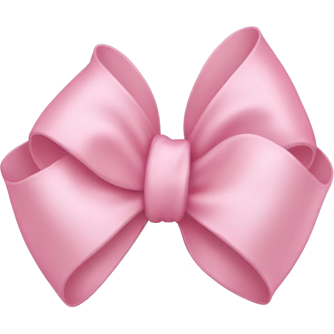 light pink bow emoji