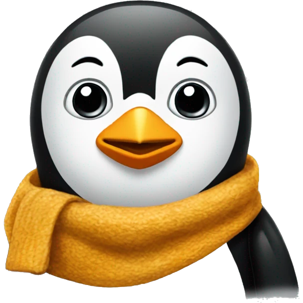 Pinguin mit Schal emoji