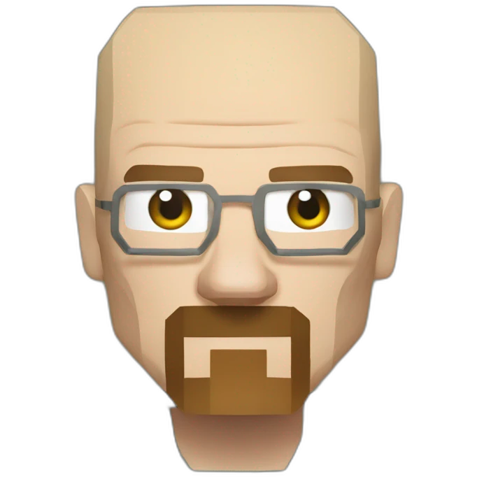 walter white as minecraft villager emoji