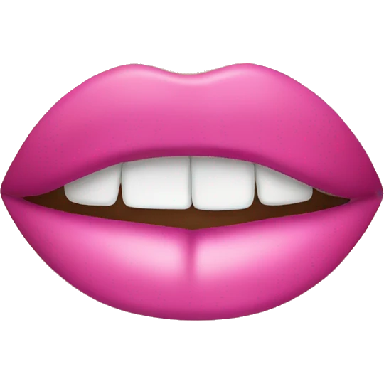 Pink lips  emoji
