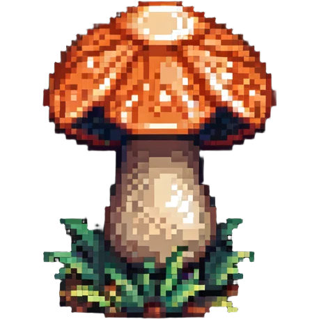 Glowing mushroom emoji
