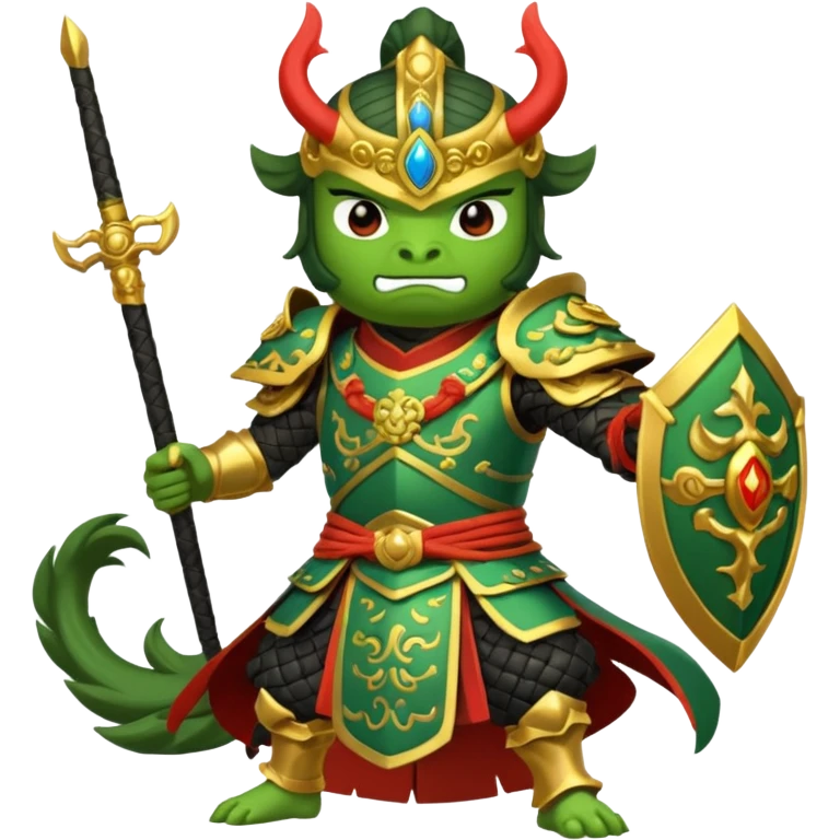 Pepe as Lu bu from 3 kingdoms in discord emoji format  emoji