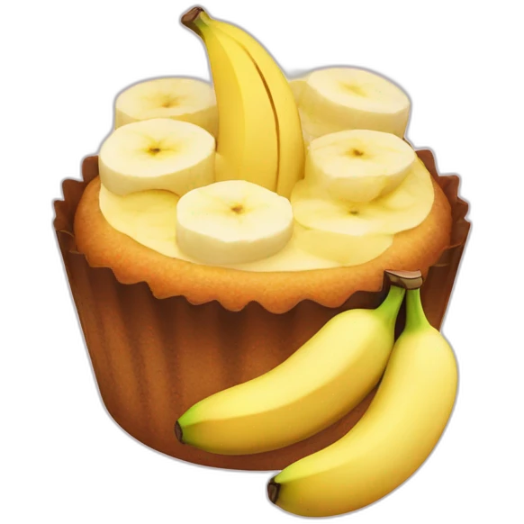 Kuchen mit Banane emoji