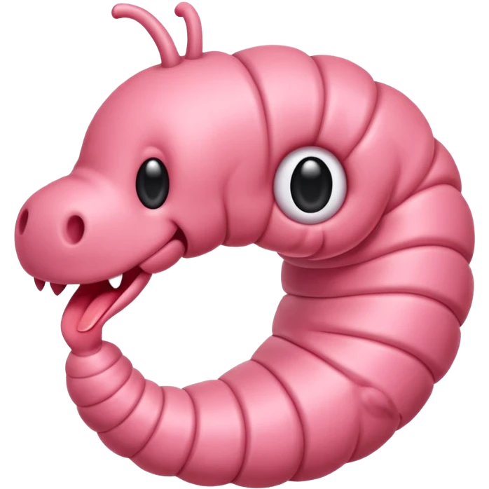 worm with face  emoji
