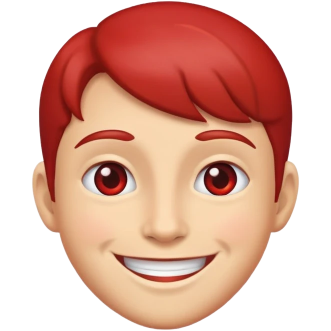 Red guy smiling emoji