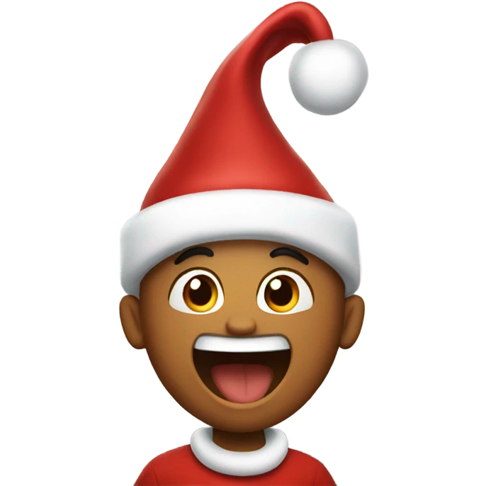 Excited about Christmas emoji