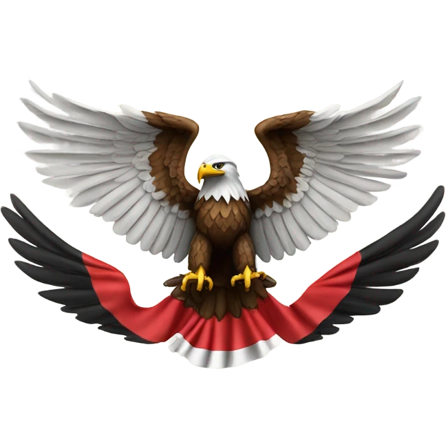 Eagle with Albanian flag  emoji