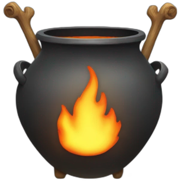 flaming cauldron of doom emoji