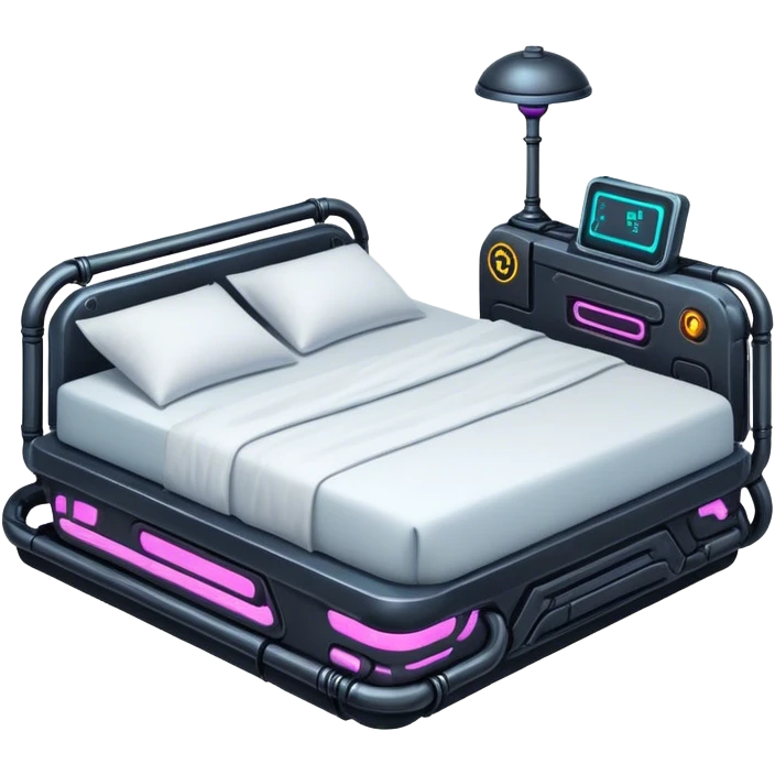 Cyberpunk bed emoji