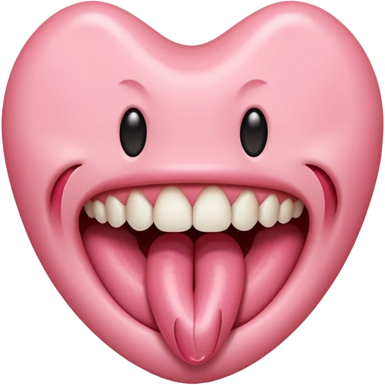 Tongue on teeth emoji