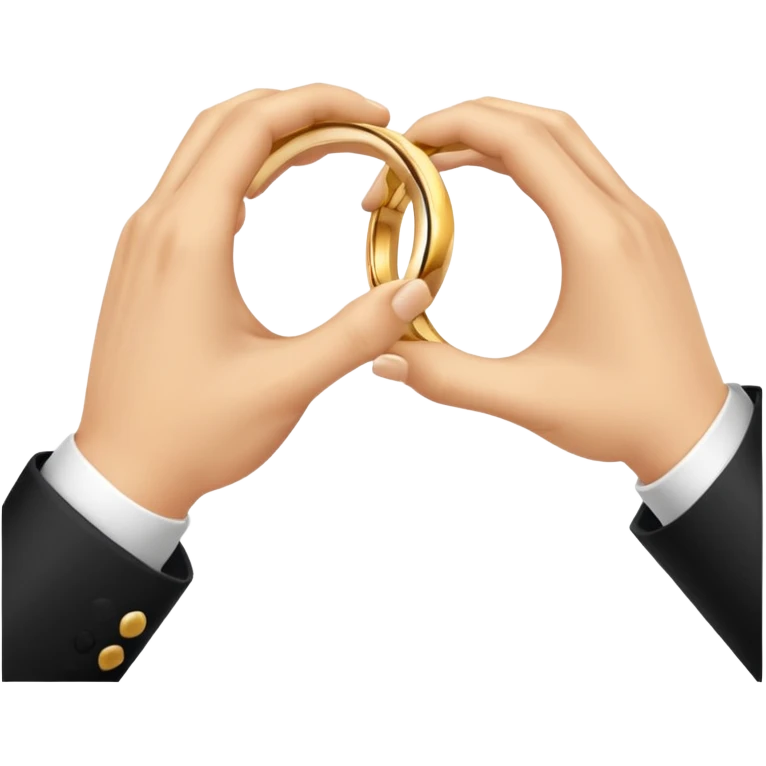 Two hands in a engagement..One hand of groom and one hand of bride. emoji