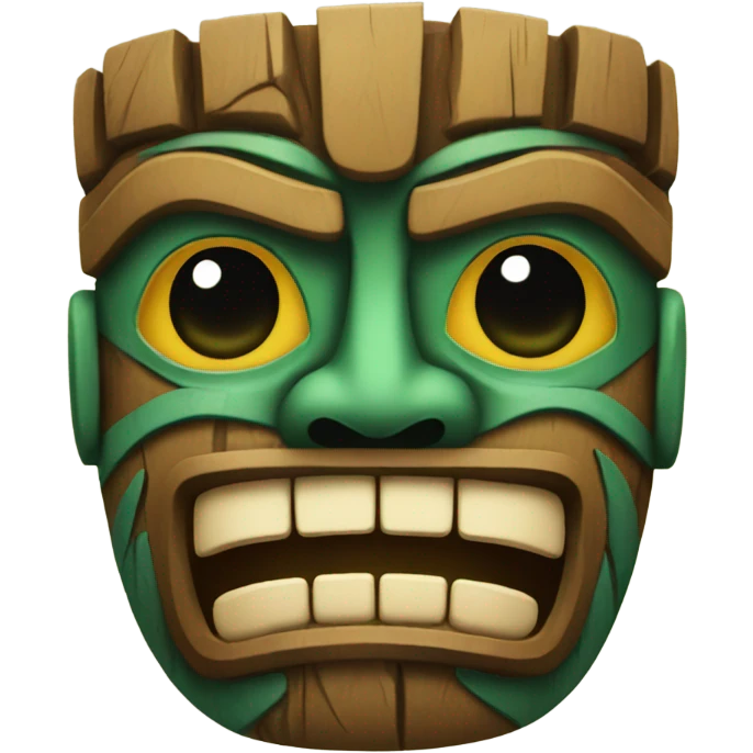 Tiki mask emoji