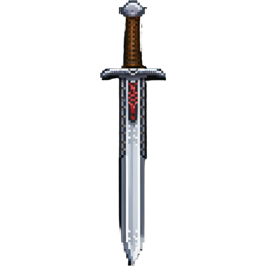 Iron sword with runic engravings on blade emoji