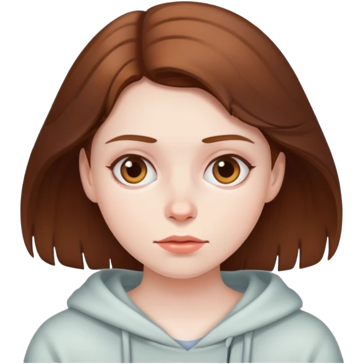 A lazy girl emoji