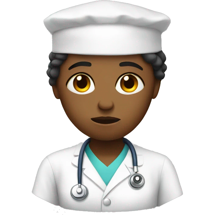 Miserable nursing student emoji