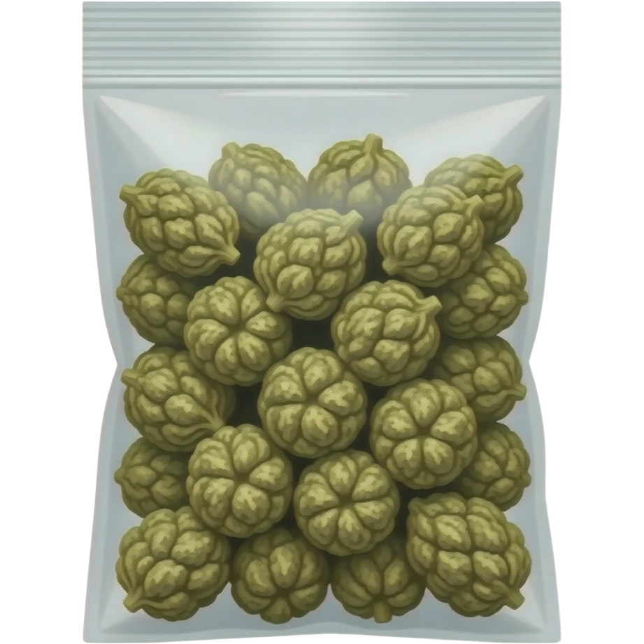 A pound of nugs of  weed in a ziplock emoji