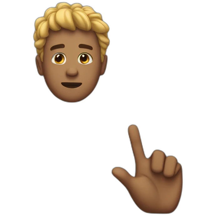shows stop with his hand emoji