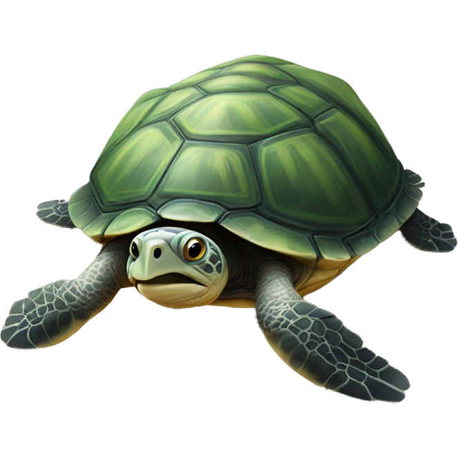 turtle on a beach emoji