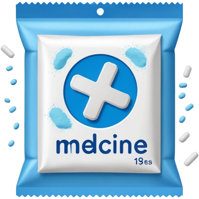 powdered medicine packet emoji