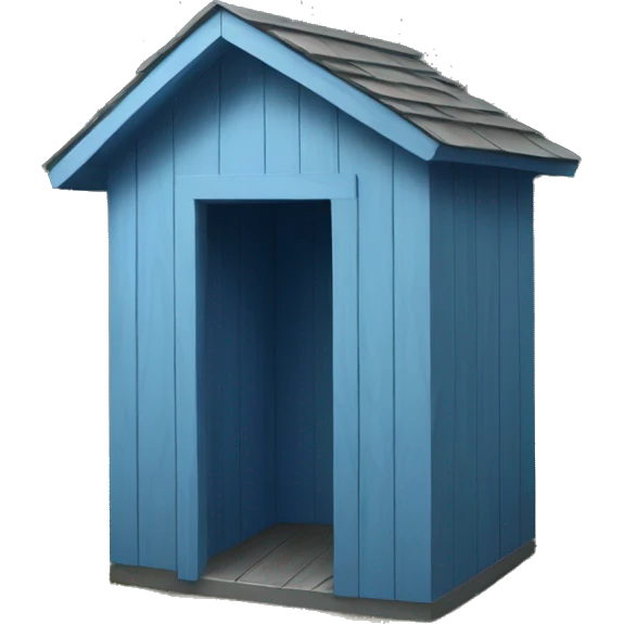 blue outhouse emoji