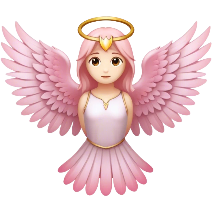 wings seraphim light pink  emoji