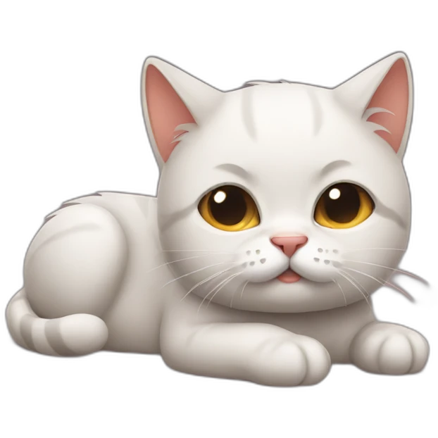 tired kitty emoji