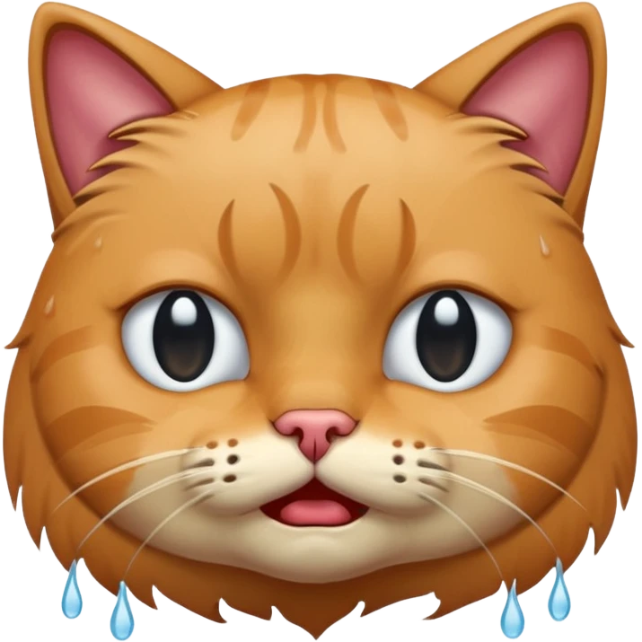 Cat crying  emoji